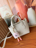 viney水桶包包女包品牌手提包斜挎包生日禮物送女友老婆 【米白】實(shí)用高檔洋氣單肩包 時(shí)尚小眾輕奢菜籃子小包 曬單實(shí)拍圖