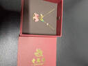 老鳳祥S925銀項(xiàng)鏈彩色童真木馬漸變琺瑯鋯石吊墜鎖骨鏈送女友禮物生日 【童真木馬】銀項(xiàng)鏈 曬單實(shí)拍圖