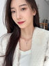 鹿戀999純銀小蠻腰流蘇項(xiàng)鏈女ins小眾設(shè)計(jì)羅馬數(shù)字鎖骨鏈時(shí)尚頸鏈 白金色 曬單實(shí)拍圖