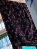 七只羊加絨加厚棉褲女冬外穿大碼高腰保暖褲東北級純羊毛褲媽媽褲JH353 黑底印花 L 【165C】 135-155斤 曬單實(shí)拍圖