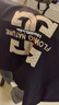 GXG男裝商場(chǎng)同款字母繡花短袖T恤24年夏 黑色 190/XXXL 曬單實(shí)拍圖