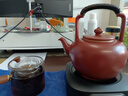域見山棗紅色電陶壺煮茶壺陶瓷燒水壺復(fù)古可明火電陶爐中式吳經(jīng)提梁壺 單壺（可明火、燒水煮茶） 1.3L 曬單實(shí)拍圖