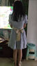 圣雪緹連衣裙夏季2025新款公主短裙學(xué)生少女高中初中生女生衣服裙子夏天 奶藍(lán)色 L 曬單實(shí)拍圖