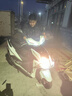 五羊摩托車踏板車燃油五羊新款125動力原裝整車電噴省油可上牌男女款 白色 曬單實拍圖