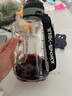 特美刻（TOMIC）運動(dòng)水壺健身水杯男士大容量頓頓桶大肚吸管杯耐高溫便攜塑料杯 透明色2.3L 曬單實(shí)拍圖