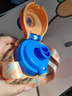 貝兒欣Babisil貝兒欣 PPSU雙飲杯兒童吸管杯寶寶直飲杯大容量便攜500ml 藍橙色 500ml 曬單實(shí)拍圖