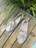 Clarks其樂Quilto Luna女鞋新款英倫風(fēng)平底通勤一腳蹬豆豆鞋 淺棕色 261825584 37 曬單實(shí)拍圖