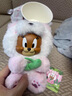 Disney貓和老鼠動(dòng)物毛絨搪膠盲盒湯姆杰瑞小熊貓生日送禮 單個(gè)盲盒，拍4件整盒寄出 曬單實(shí)拍圖