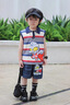 G.DUCKKIDS小黃鴨聯(lián)名奧特曼衣服男童無(wú)袖套裝夏季小男孩寶寶兒童背心夏裝 藏青色 140 (建議125-135cm 7-8周歲） 曬單實(shí)拍圖