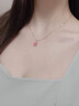 中國黃金（CHINA GOLD）粉粉桃花黃金項鏈女足金吊墜首飾生日禮物送女友老婆紀念日實(shí)用 足金浪漫櫻花吊墜-贈S925鏈 曬單實(shí)拍圖