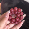 芯奢六字箴言菩提子手串女藏式雕刻菩提根手鏈文玩手持串珠念珠手把件 【二樓B85】紅蘋果手串 曬單實(shí)拍圖