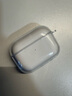Masentek-適用于airpodspro 1/2代 藍(lán)牙耳機(jī)3三 蘋(píng)果充電倉(cāng)收納盒套TPU軟殼套配件 透明 曬單實(shí)拍圖
