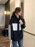 棉致撞色沖鋒衣外套女短款2025年春季新款小個(gè)子韓版百搭休閑運動(dòng)上衣 黑色 春秋-精品雙層 M 建議90-105斤 曬單實(shí)拍圖