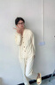 浪莎（LangSha）睡衣女款春秋夏季長袖褲套裝粉花家居服春秋夏款女2025新款可外穿 主圖款ZX：88004杏色花朵口袋 開 L 建議100-120斤 曬單實拍圖