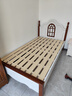 千鵬（QIANPENG） 床 實(shí)木床 雙人床地中海歐式主臥公主小孩床 白色單床+8厘米厚硬棕墊 1200mm*2000mm 曬單實(shí)拍圖