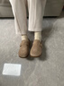 依思 Q（exull）真皮勃肯半拖女2025春秋平底輕便包頭拖鞋女防滑耐磨復(fù)古懶人鞋女 沙色-經(jīng)典百搭 37 現(xiàn)貨速發(fā) 曬單實拍圖