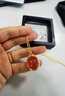 ?？ㄒ?HEEKAIYI項(xiàng)鏈女士南紅金鑲玉項(xiàng)鏈奢侈首飾七夕情人節(jié)生日禮物送老婆送女友 冰紅金鑲吊墜-18k金鏈 曬單實(shí)拍圖