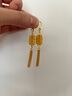 世紀緣黃金耳飾女花絲錢幣宮燈足金999金流蘇耳墜復(fù)古國風(fēng)女友生日禮物 10.36g 曬單實拍圖