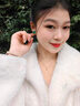 HKHL 925銀綠玉髓耳釘女氣質(zhì)耳環(huán)高級(jí)感百搭耳飾七夕情人節(jié)禮物送女友 綠玉髓耳釘一對(duì)+輕奢禮盒 曬單實(shí)拍圖