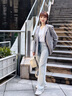 Laurèl【綿羊毛】新款職場通勤西裝女LWD346T05500 薄霧灰 S 160/84A 曬單實拍圖