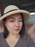 新款赫本風(fēng)遮陽(yáng)草帽女復古可折疊盆帽文藝漁夫帽子簡(jiǎn)約太陽(yáng)帽休閑涼帽 米色 可調節(56-58cm) 曬單實(shí)拍圖
