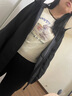MJ STYLE修身撞色長袖T恤女2025秋季新款緊身拼接設計親膚打底衫內(nèi)搭上衣 曬單實拍圖