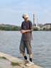 佐敘七分褲男夏季2025薄款運(yùn)動(dòng)褲寬松休閑冰絲過(guò)膝速干褲子男士短褲 灰色 L 曬單實(shí)拍圖