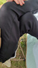 gxg.jeans男裝黑色休閑長(cháng)褲索羅那透氣直筒通勤褲子2025年春季 黑色 L (175) 曬單實(shí)拍圖