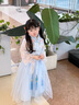 G.DUCKKIDS童裝漢服女童春秋季新款中國風(fēng)唐裝古風(fēng)兒童旗袍女孩古裝春秋裙子 粉色長(cháng)袖春秋 110 （建議身高100cm 4-5歲）cm 曬單實(shí)拍圖