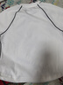 雲上生活【城市漫游T】分割撞色短款顯瘦插肩袖短袖女T恤2025夏季T0336 云白色 XL （建議130-145斤左右） 曬單實(shí)拍圖