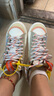 耐克（NIKE）女子板鞋W BLAZER LOW77 JUMBO運動(dòng)鞋DX6043-171 白米藍色 36.5  曬單實(shí)拍圖