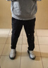 樂(lè )卡克（Le coq sportif）法國公雞男款三色系列經(jīng)典針織運動(dòng)長(cháng)褲 黑色/B01 M 曬單實(shí)拍圖