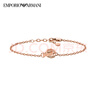 Emporio Armani【七夕情人節(jié)禮物】阿瑪尼手鏈女 LOVE系列雙環(huán) 送女友EGS2892221 曬單實(shí)拍圖