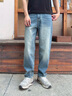 卡賓（CABBEEN）【寬松純棉】復(fù)古牛仔褲男2025夏季新款刺繡cleanfit直筒長(zhǎng)褲 蔚藍(lán)色47 31 /175/L 曬單實(shí)拍圖
