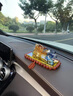 木普森男士麒麟汽車(chē)擺件車(chē)載車(chē)內飾品貔貅車(chē)上中控臺裝飾用品香水座 琉璃麒麟【彩色+貔貅紅瑪瑙】 曬單實(shí)拍圖