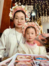 迪士尼（Disney）兒童簪花發(fā)箍女孩中國風(fēng)花朵花環(huán)頭箍寶寶民族風(fēng)漢服頭飾女童發(fā)飾 熱售粉色海棠+粉色玫瑰(2件套) 曬單實(shí)拍圖