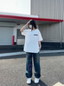 WHIM NASA情侶t恤短袖男美式復(fù)古卡通印花運(yùn)動(dòng)T恤時(shí)尚棉質(zhì)親膚百搭舒適簡(jiǎn)約 墨綠 XL（135-155斤） 曬單實(shí)拍圖