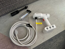 得力（deli）洗車(chē)機高壓水泵家用沖洗無(wú)線(xiàn)鋰電池增壓洗車(chē)用水槍強力洗地刷車(chē) 180W 【9000mAh電池容量】自吸水短噴頭+折疊水桶 曬單實(shí)拍圖