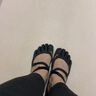 Vibram五指鞋女室內(nèi)健身訓(xùn)練瑜伽舞蹈鞋普拉提五趾鞋透氣休閑鞋VSOUL 黑色 正常尺碼拍大一碼 39 曬單實拍圖