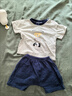 迪士尼（Disney）韓版嬰幼兒衣服夏季新款1-3歲男寶寶純棉兩件套薄款a類外出服 套裝 90 曬單實(shí)拍圖