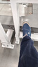 代爾塔勞保鞋男款輕便透氣防臭鋼頭防砸防刺穿工作一腳蹬安全鞋女 301216藍（防砸防穿刺） 42 曬單實(shí)拍圖