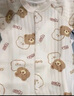 婧麒（JOYNCLEON）新生嬰兒衣服秋冬季初生寶寶連體衣純棉夾棉加厚哈衣爬服冬裝 可愛熊 66cm 曬單實拍圖