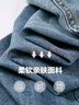 德瑪納【輕民族風】春夏季中腰直筒拉鏈九分褲女褲子女式牛仔褲 曬單實拍圖