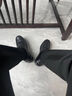 回力男鞋男士皮鞋新款厚底增高正裝鞋德比鞋英倫風商務(wù)鞋子男 黑色 42 曬單實拍圖