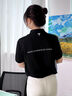 匯彩衫T恤定制印logo管理層工作服夏季翻領(lǐng)短袖企業(yè)員工高端純棉polo衫 【A款100%長絨棉】NS-9901 藏青 XL 曬單實拍圖