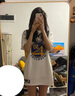 AJTD庫里30美式金州勇士隊籃球服21賽季刺繡男女運動(dòng)球衣背心無(wú)袖 勇士30聲明黃 L  185cm145-165斤 曬單實(shí)拍圖