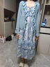婧麒孕婦裝2025夏季新款連衣裙時(shí)尚開(kāi)衫碎花吊帶裙兩件套洋氣時(shí)髦 藍色吊帶裙Jly51318 XL 曬單實(shí)拍圖