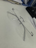 依視路（ESSILOR）鏡片 近視眼鏡無框鈦架眼鏡框輕男女款百搭日常可配散光遠(yuǎn)視 無框銀色鈦架 依視路1.60鉆晶膜巖鏡片 曬單實拍圖