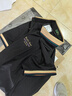 Raidy Boer/雷迪波爾【含桑蠶絲】2025年夏男刺繡短袖POLO衫7086 黑色 L /175/50 曬單實拍圖