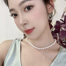 PAKOREA輕奢品牌項鏈女倪妮同款澳白貝母珍珠扣頸鏈七夕送女友生日禮物 10mm-元寶扣-店長(cháng)力薦 曬單實(shí)拍圖